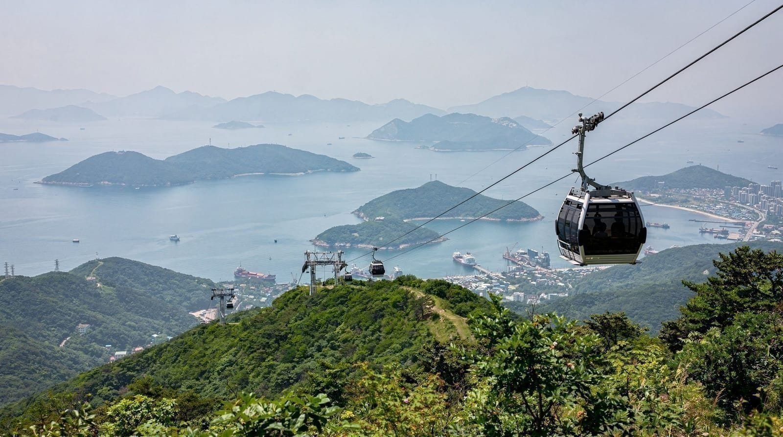 Tongyeong day trip from Busan: cable car, Dongpirang murals, island ferries