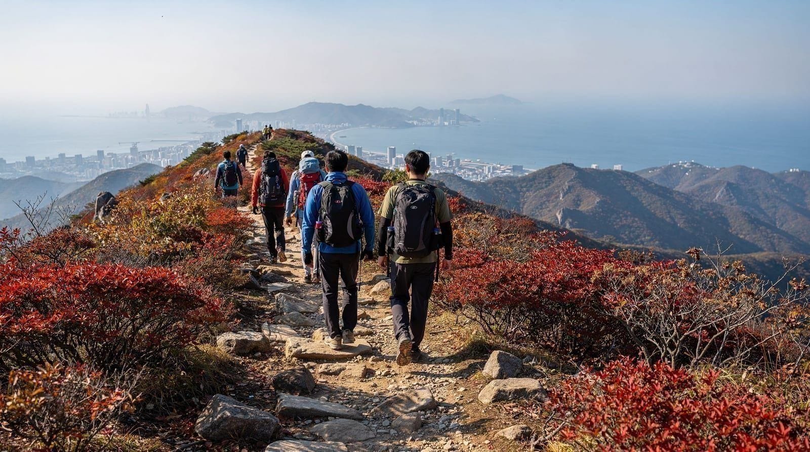 Seunghaksan: Busan's quiet western mountain and spring blossoms